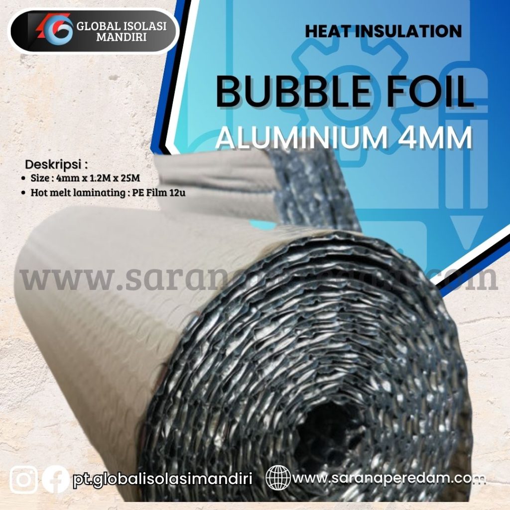Aluminium Foil Bubble Double 4 Mm Peredam Panas Atap Murah